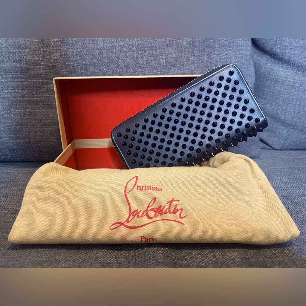 Christian Louboutin Panettone Spiked Wallet.
